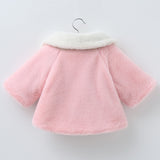 Baby Girl Floral Fur Coat