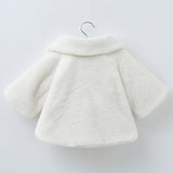 Baby Girl Floral Fur Coat