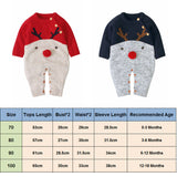 Knitted Christmas Reindeer Romper