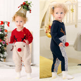 Knitted Christmas Reindeer Romper