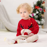 Knitted Christmas Reindeer Romper