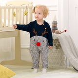 Knitted Christmas Reindeer Romper