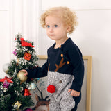 Knitted Christmas Reindeer Romper