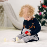 Knitted Christmas Reindeer Romper