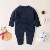 Knitted Christmas Reindeer Romper