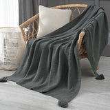 Thread Blanket with Tassel - Cozy Nursery