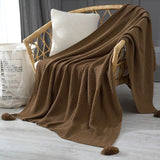 Thread Blanket with Tassel - Cozy Nursery