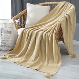Thread Blanket with Tassel - Cozy Nursery