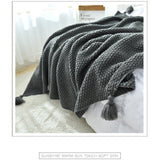 Thread Blanket with Tassel - Cozy Nursery