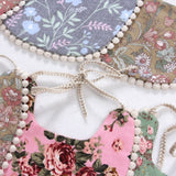 Baby Vintage Bibs with Pom Poms - Cozy Nursery