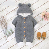Bear Ear Hood Romper