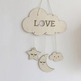 Wooden Moon Nursery Decor - Cozy Nursery