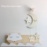 Wooden Moon Nursery Decor - Cozy Nursery