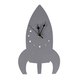 Space Rocket Wall Clock - Cozy Nursery