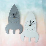 Space Rocket Wall Clock - Cozy Nursery