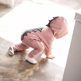 Hooded Dinosaur Romper - Cozy Nursery