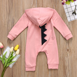 Hooded Dinosaur Romper - Cozy Nursery