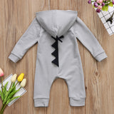 Hooded Dinosaur Romper - Cozy Nursery