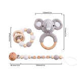 Zoo Animals Bracelet Teether Set - Cozy Nursery