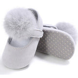 Baby Plush Pompom Shoes