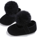 Baby Plush Pompom Shoes