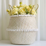 Natural Seaweed Woven Basket - Cozy Nursery