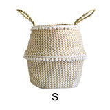 Natural Seaweed Woven Basket - Cozy Nursery