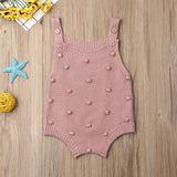 Newborn Knit Pompom Romper