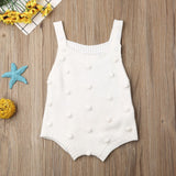 Newborn Knit Pompom Romper
