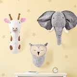 Felt Animal Head Wall Décor