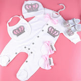 Rhinestone Crown Romper