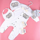 Rhinestone Crown Romper