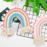 Rainbow Pom Pom Wall Decor - Cozy Nursery
