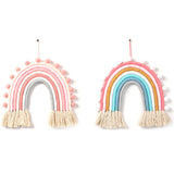 Rainbow Pom Pom Wall Decor - Cozy Nursery