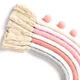 Rainbow Pom Pom Wall Decor - Cozy Nursery