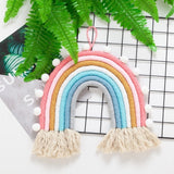 Rainbow Pom Pom Wall Decor - Cozy Nursery