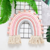 Rainbow Pom Pom Wall Decor - Cozy Nursery