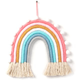 Rainbow Pom Pom Wall Decor - Cozy Nursery