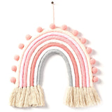 Rainbow Pom Pom Wall Decor - Cozy Nursery
