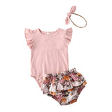 Pink Top and Pants Ruffle Set - Cozy Nursery