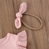 Pink Top and Pants Ruffle Set - Cozy Nursery