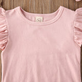 Pink Top and Pants Ruffle Set - Cozy Nursery