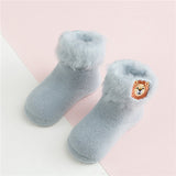 Embroidery Jungle Animal Socks - Cozy Nursery