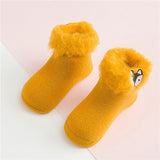 Embroidery Jungle Animal Socks - Cozy Nursery