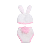 Newborn Bunny Crochet Hat + Short
