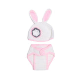 Newborn Bunny Crochet Hat + Short