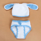 Newborn Bunny Crochet Hat + Short