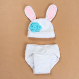 Newborn Bunny Crochet Hat + Short