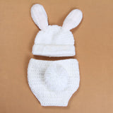 Newborn Bunny Crochet Hat + Short