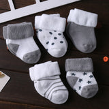 Baby Non-slip Socks 5 pairs - Cozy Nursery